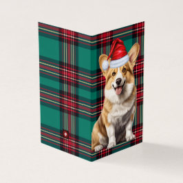 Tarjeta Pembroke Welsh Corgi Perro Holiday Plantado