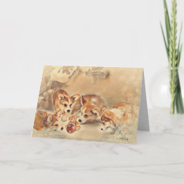 Tarjeta Pembroke Welsh Corgi Puppies