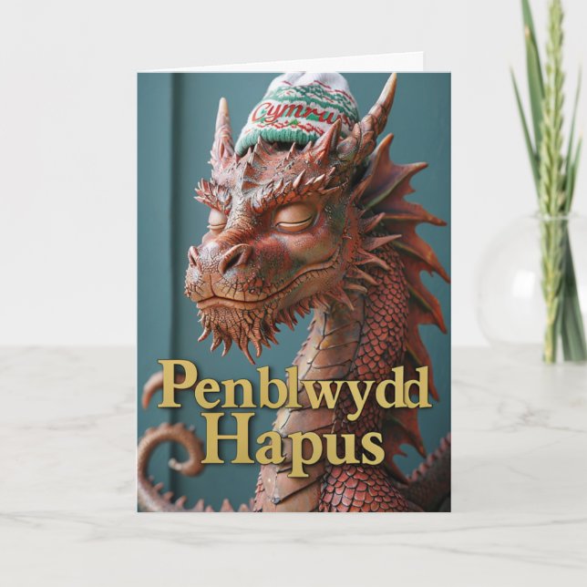 Tarjeta Penblwydd Hapus Feliz Cumpleaños (Anverso)