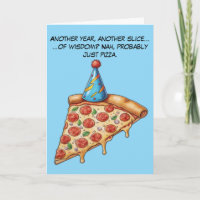 Pendiente de cumpleaños con humor extra de queso