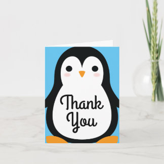 Tarjeta Penguin Cute Winter Gracias Cartas De Primer Cumpl