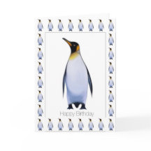 Penguin Happy Birday Card