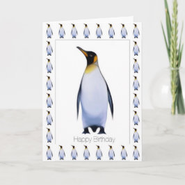 Tarjeta Penguin Happy Birday Card