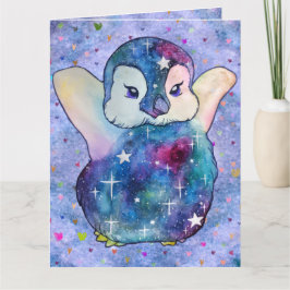 Tarjeta Penguin named Button