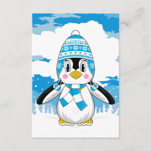 Tarjeta Penguin RSVP Gorra Wooly