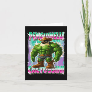 Tarjeta Penguinelli-cactussini Italiano-Brainrot Penguin C