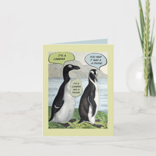 Tarjeta Penguins Silly Birday Card