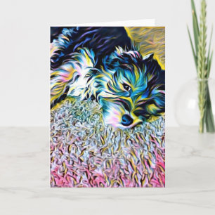 Tarjeta Penique el notecard de Morkie