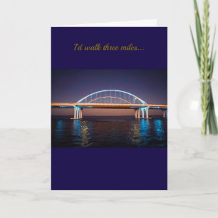 Tarjeta Pensacola 3 millas puente- Fotografía Original