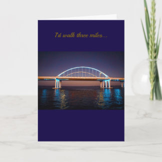 Tarjeta Pensacola 3 millas puente- Fotografía Original