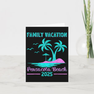 Tarjeta Pensacola Beach Florida Family Vacation 2025 Palm
