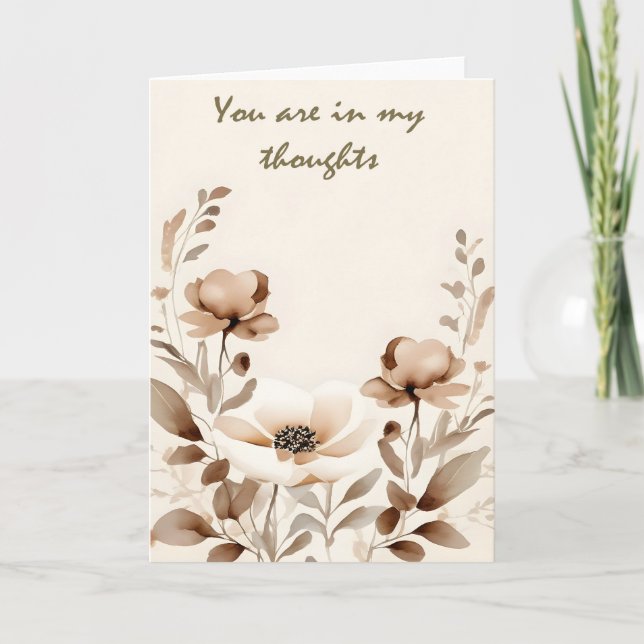 Tarjeta Pensamiento Boho Moderno de Ti (Anverso)