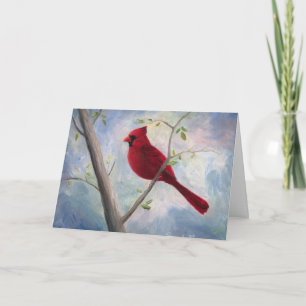 Tarjeta pensamiento cardinal en usted