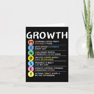 Tarjeta Pensamiento del crecimiento Clroom Brain Motivatio