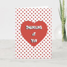 Tarjeta Pensamiento en usted