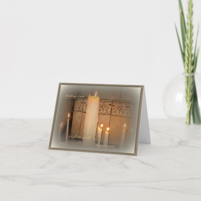 Tarjeta Pensamiento en usted (Anverso)