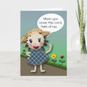 Tarjeta Pensamiento en usted -