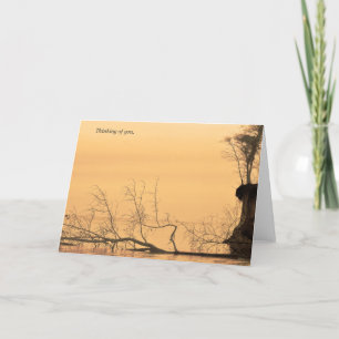 Tarjeta Pensamiento en usted fotografía del agua de la