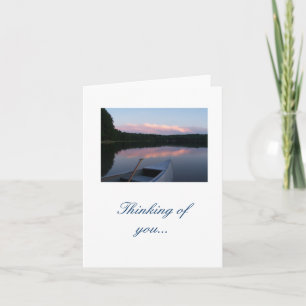 Tarjeta Pensamiento en usted… notecard