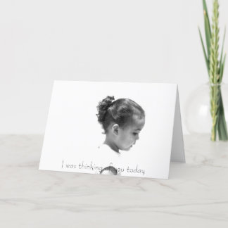 Tarjeta Pensamiento en usted saludo