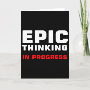 Tarjeta Pensamiento Épico En Progreso Grandes Ideas Juego