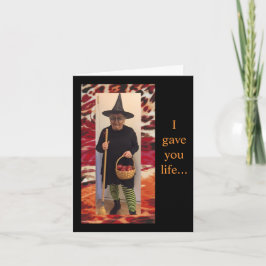 Tarjeta Pensamiento humorístico para Halloween