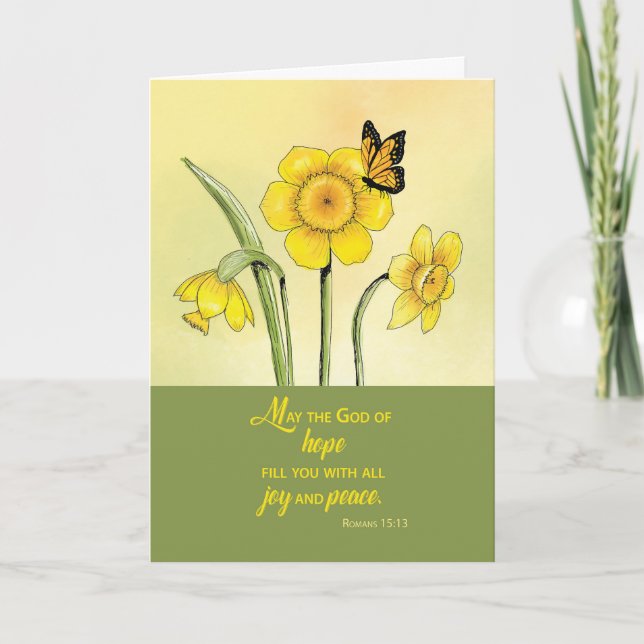 Tarjeta Pensamiento religioso de bendiciones de las Escrit (Anverso)