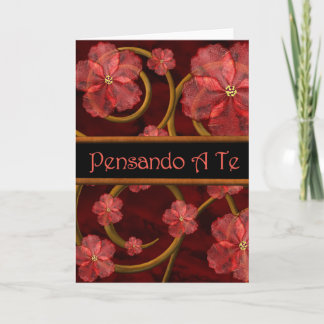 Tarjeta Pensamiento romántico italiano en usted Pensando