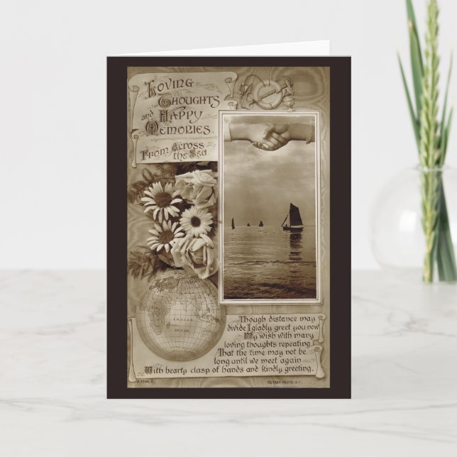 Tarjeta Pensamientos cariñosos (Anverso)