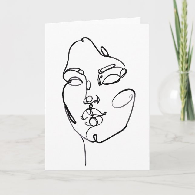 Tarjeta Pensamientos lineales - cara (Anverso)