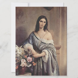 Tarjeta Pensamientos melancólicos (por Francesco Hayez)