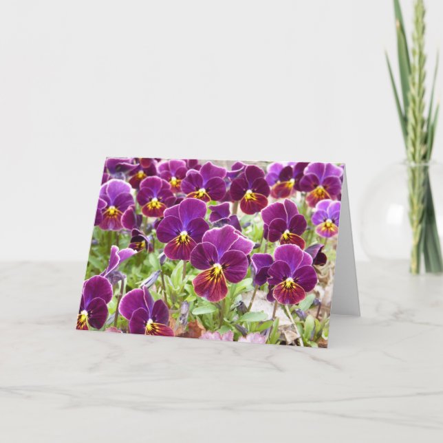 Tarjeta Pensamientos púrpuras (Anverso)