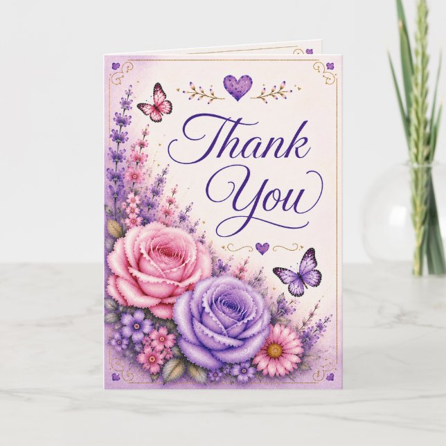 Tarjeta Pensamientos Sentidos - Gracias (Anverso)
