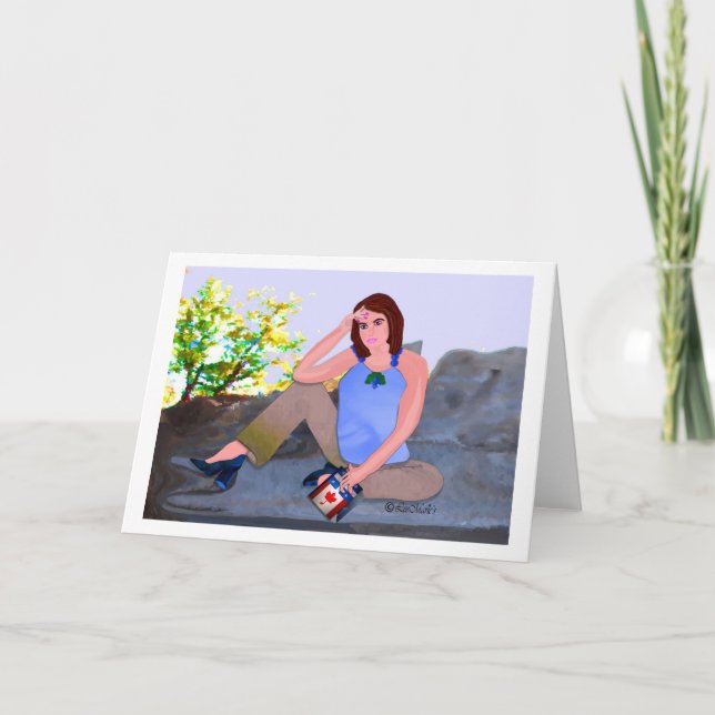 Tarjeta Pensando en el diseño creativo de LeeMarie (Anverso)