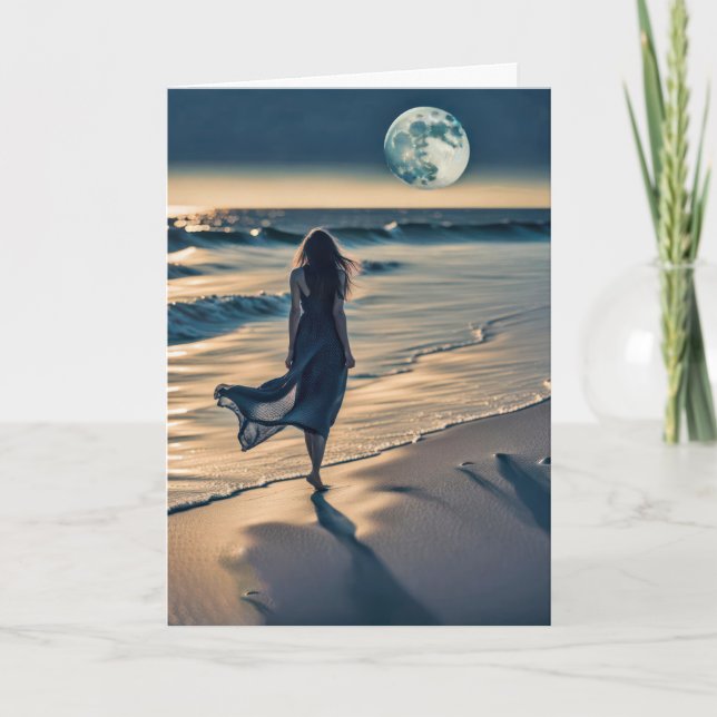 Tarjeta Pensando en el paseo marítimo de You Beach (Anverso)