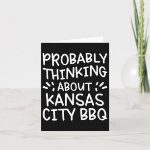Tarjeta Pensando en Kansas City Bbq