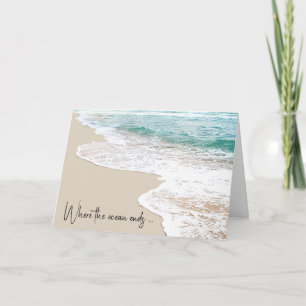 Tarjeta Pensando en la playa de You Ocean