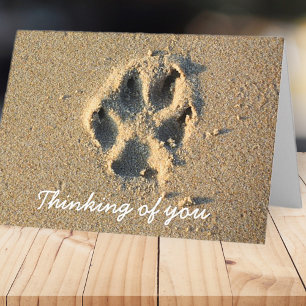 Tarjeta Pensando en la simpatía de los perros Mascotas sim