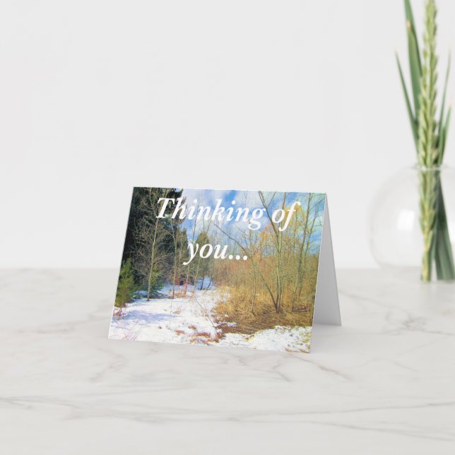 Tarjeta Pensando en ti (Anverso)