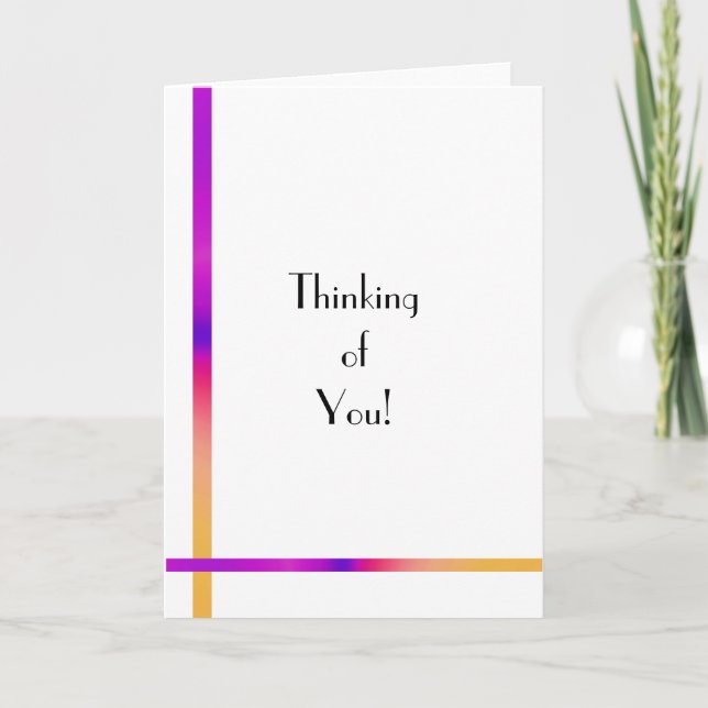 Tarjeta ¡Pensando en ti! (Anverso)