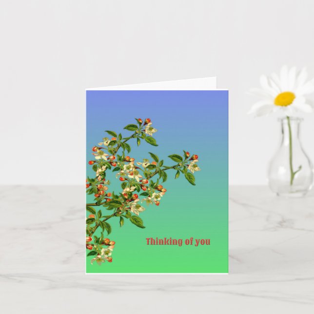 Tarjeta Pensando en ti (Planta pequeña)