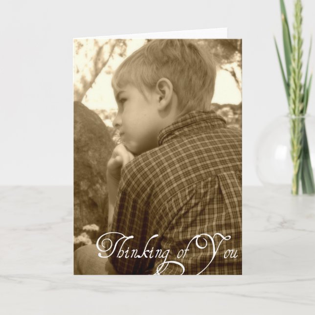 Tarjeta Pensando en ti (Anverso)