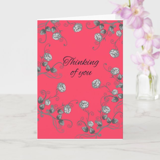 Tarjeta Pensando en ti (Orquídea)