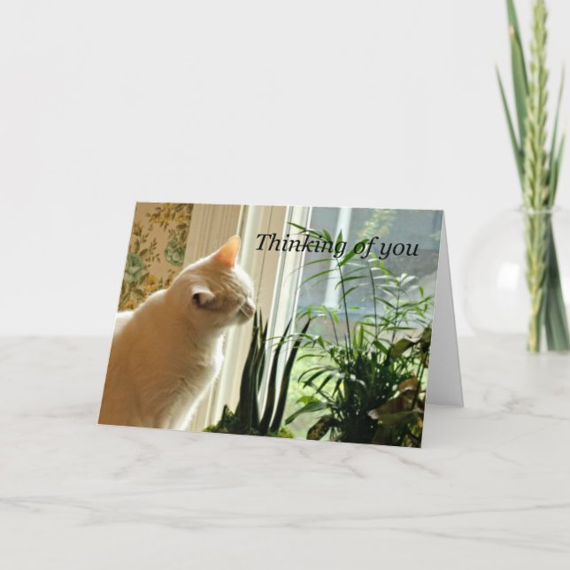 Tarjeta Pensando en ti. (Anverso)