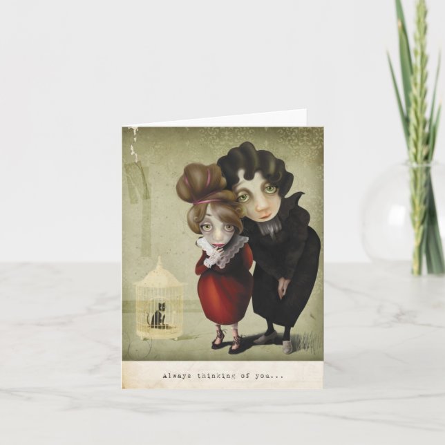 Tarjeta Pensando en ti... (Anverso)