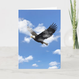 Tarjeta Pensando en Ti Águila Calva en Nubes