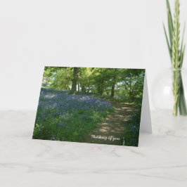 Tarjeta Pensando en ti | Bluebell Woods