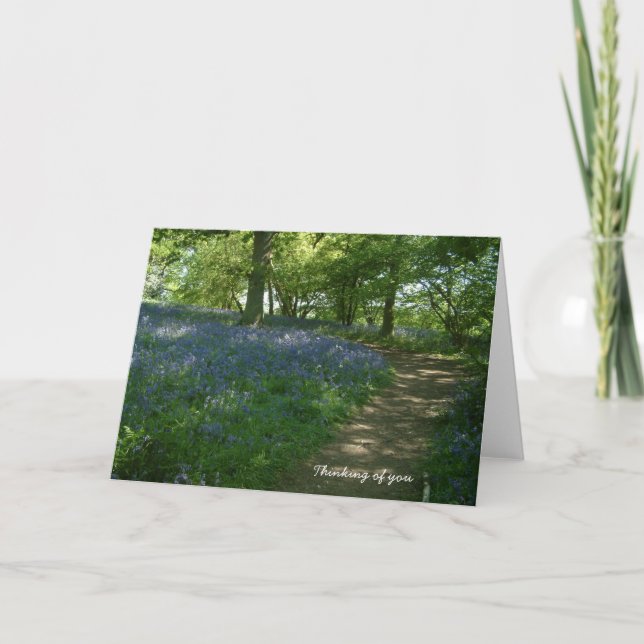 Tarjeta Pensando en ti | Bluebell Woods (Anverso)
