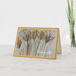 Tarjeta Pensando en ti - Campo de flores silvestres