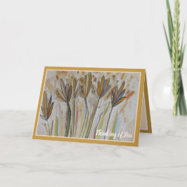 Tarjeta Pensando en ti - Campo de flores silvestres